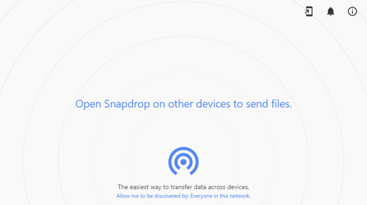 家庭内（ローカルネットワーク）でのファイル転送のおすすめは「Snapdrop」。