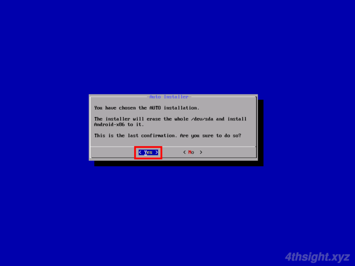 Hyper-V仮想マシンに「Android-x86」をインストールする方法。