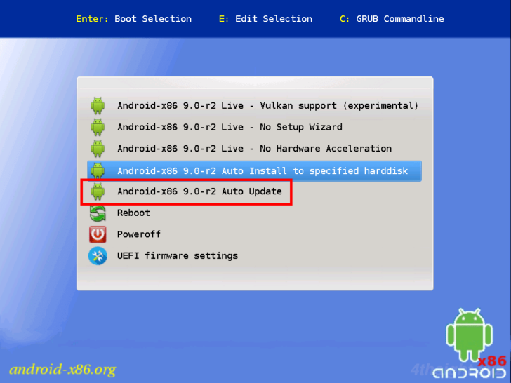 Hyper-V仮想マシンに「Android-x86」をインストールする方法。