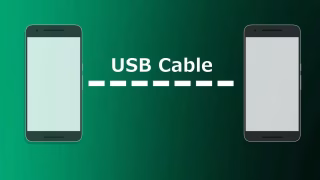2台のAndroid端末間をUSBケーブルで接続して高速データ転送する方法