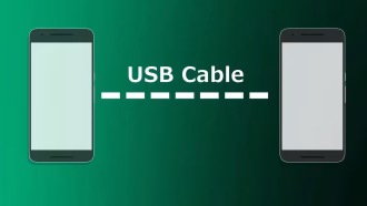 2台のAndroid端末間をUSBケーブルで接続して高速データ転送する方法