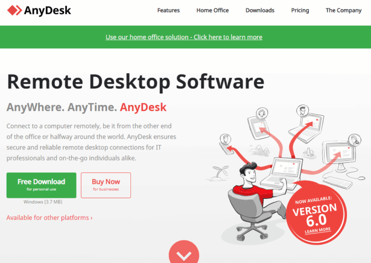 インターネット経由でリモートマシンを操作するなら「AnyDesk」。