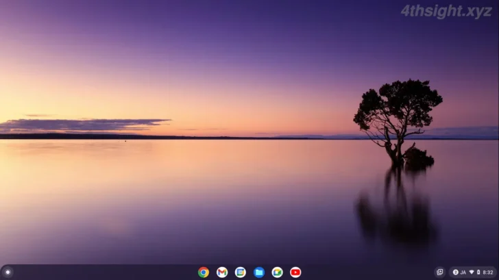 ChromeOS（Chromebook）でデスクトップの壁紙を変更する方法。
